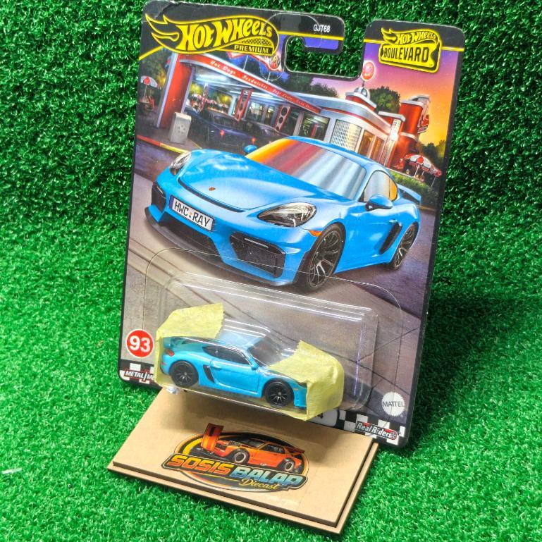 HOTWHEELS PREMIUM PORSCHE 718 CAYMAN GT4