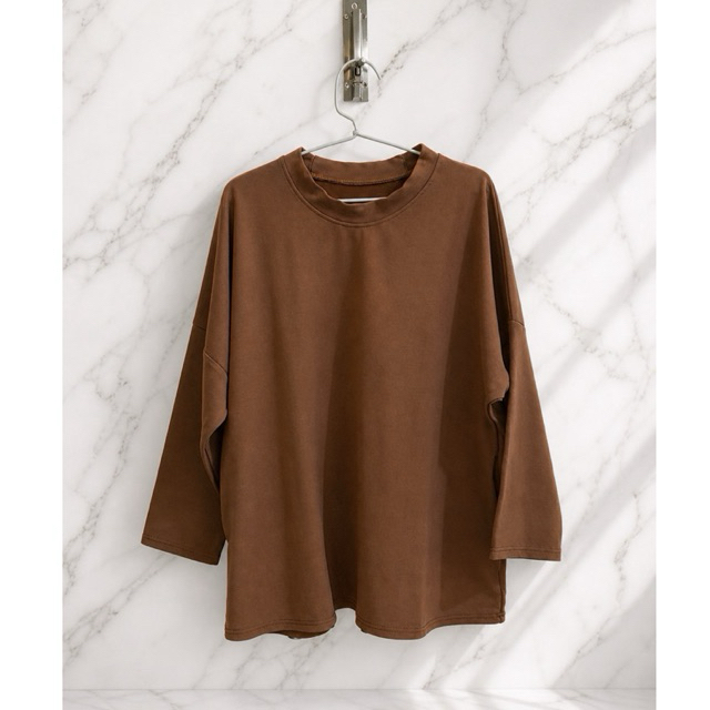 Kaos Tebal Oversize Cokelat