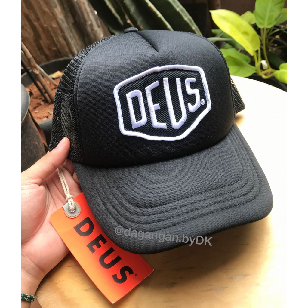 Topi Deus Ex Machina Original 100% Black n White