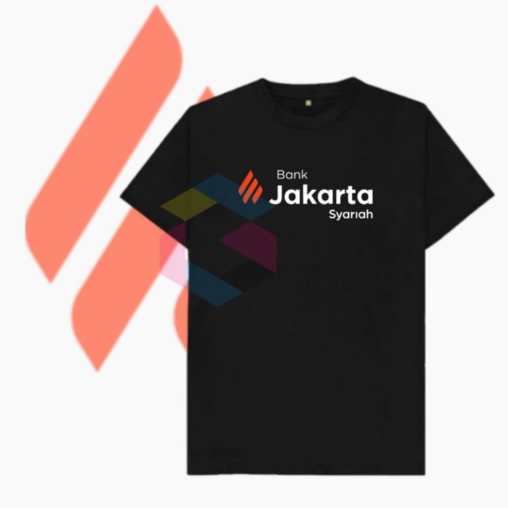 SERAGAM BAJU KARYAWAN BANK JAKARTA SYARIAH STAFF KAOS TSHIRT NEW LOGO BANK DKI KANTOR PUSAT CABANG K