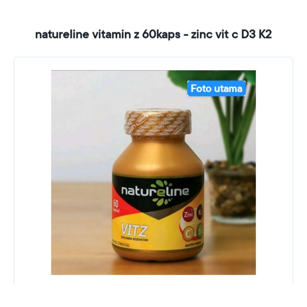 Natureline vitamin z kapsul - zinc vit c d3 k2