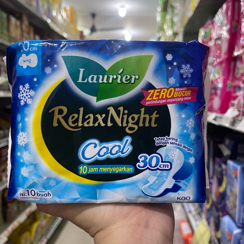 LAURIER RELAX NIGHT COOL SOFTEX PEMBALUT WANITA / softeks soptek sopteks