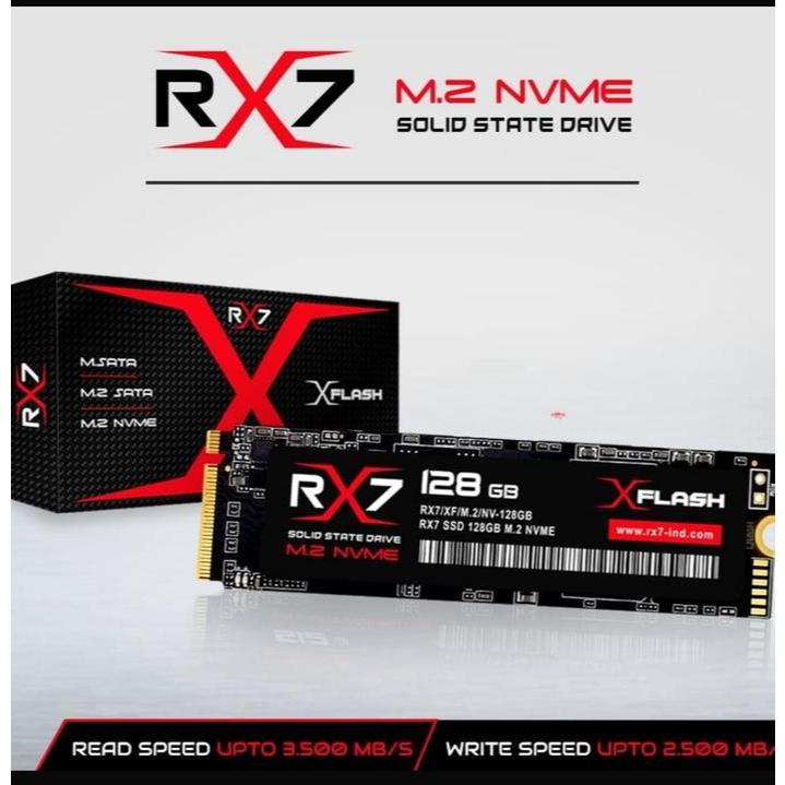 SSD M2 NVME / M.2 NVME/ M2NVME 128GB RX7 GARANSI RESMI 3 TAHUN - SSD ONLY