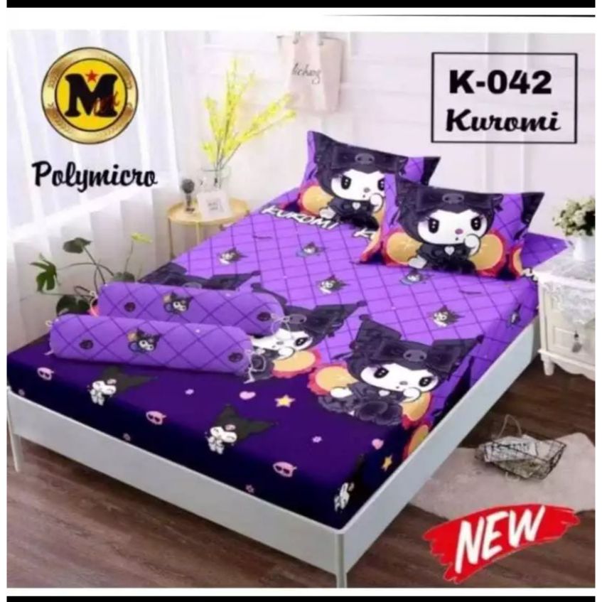 Sprei No 1 Ukuran 180x200 4 Sarung Bantal 2 Sarung Guling / Sprei 180x200