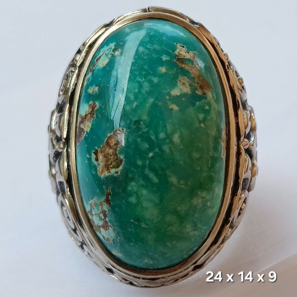 NATURAL BATU PIRUS PERSIA HIJAU TOSCA BAGUS WARNANYA