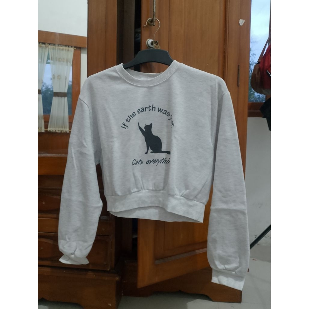 Sweater Crop Top korea.