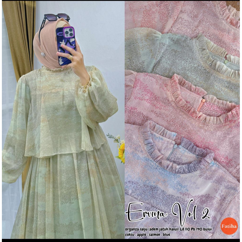 Ervina  dress ceruti by fatihah