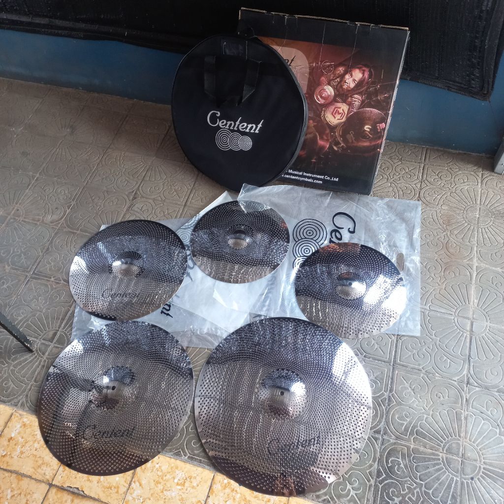 Cymbal set Centent whisper silver