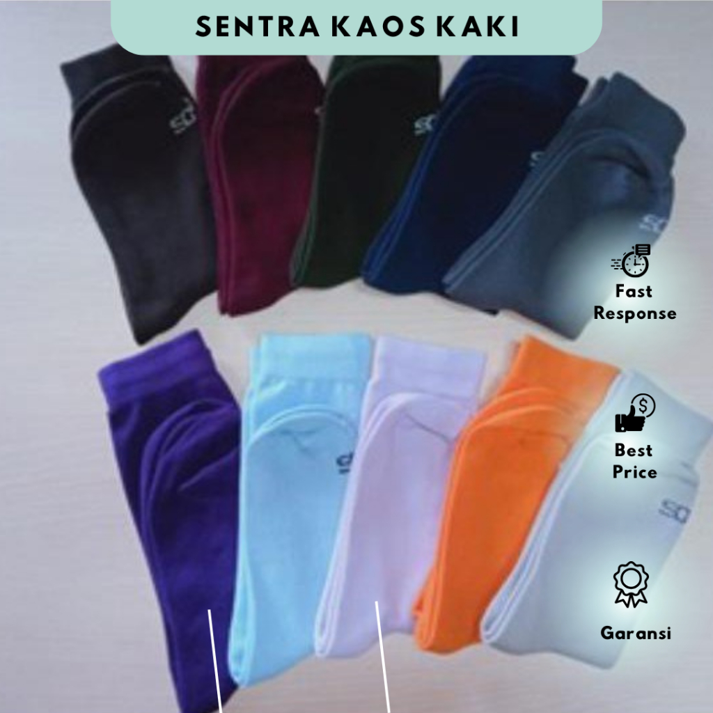 Soka Kaos Kaki Standar Non Jempol Size M
