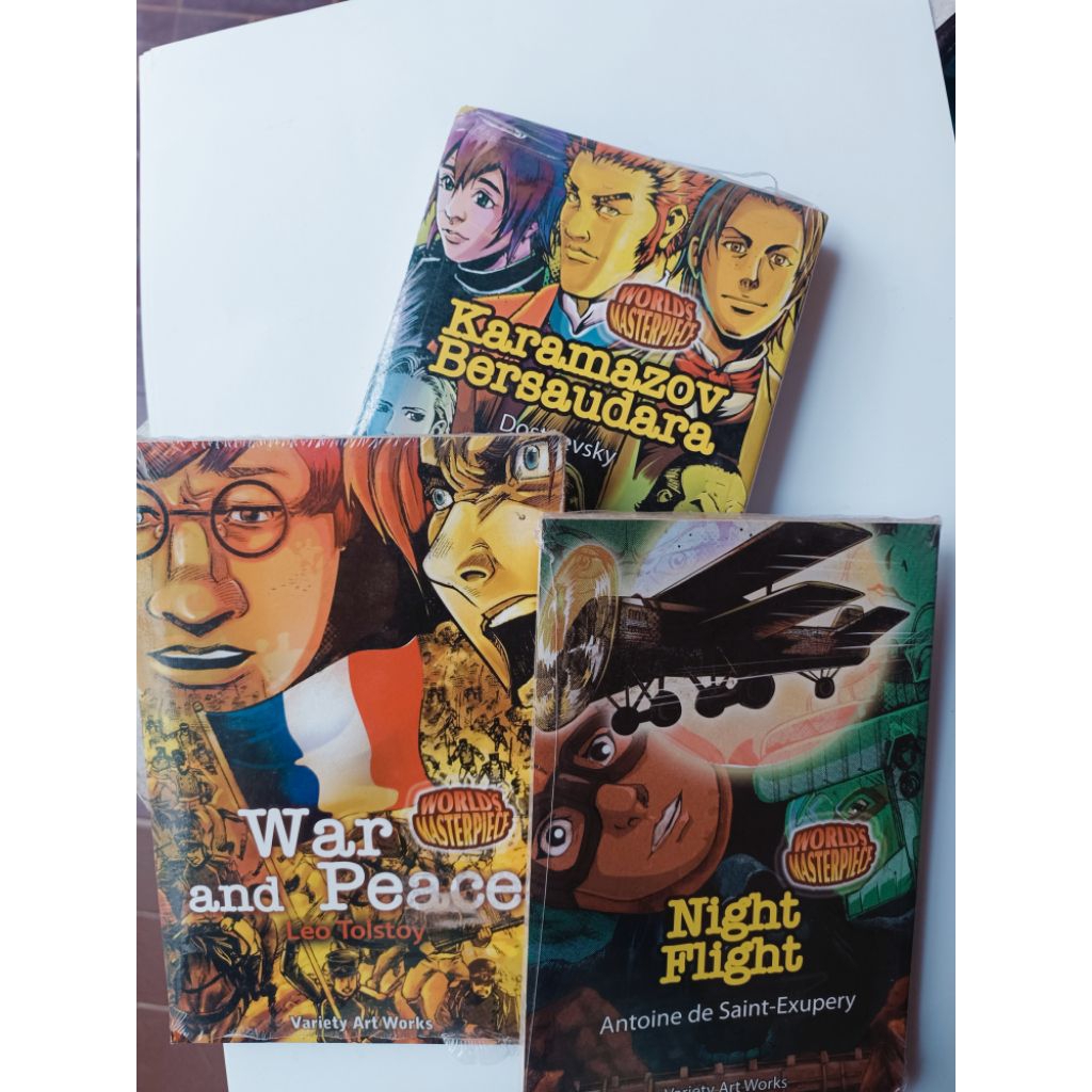 Manga klasik World's Masterpiece: War and Peace, Night Flight, Les Miserables - Variety Art Works (o
