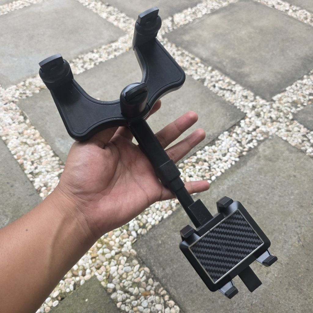 Car Holder HP Bracket Penjepit Pegangan HP Mobil Spion
