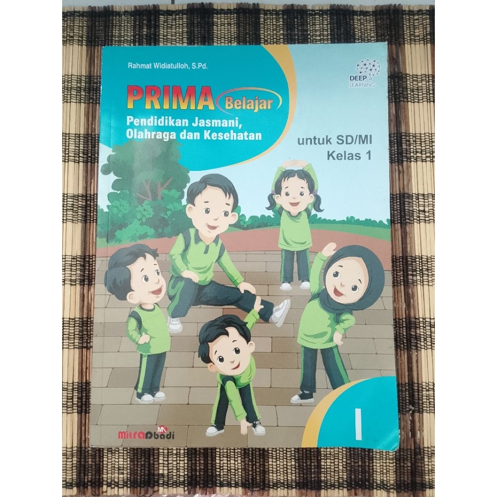 buku pelajaran prima pendidikan jasmani olahraga dan kesehatan SD kls 1