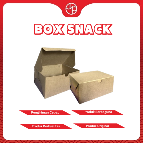 (UP) Dus Snack, Box Snack Coklat Polos 12x16