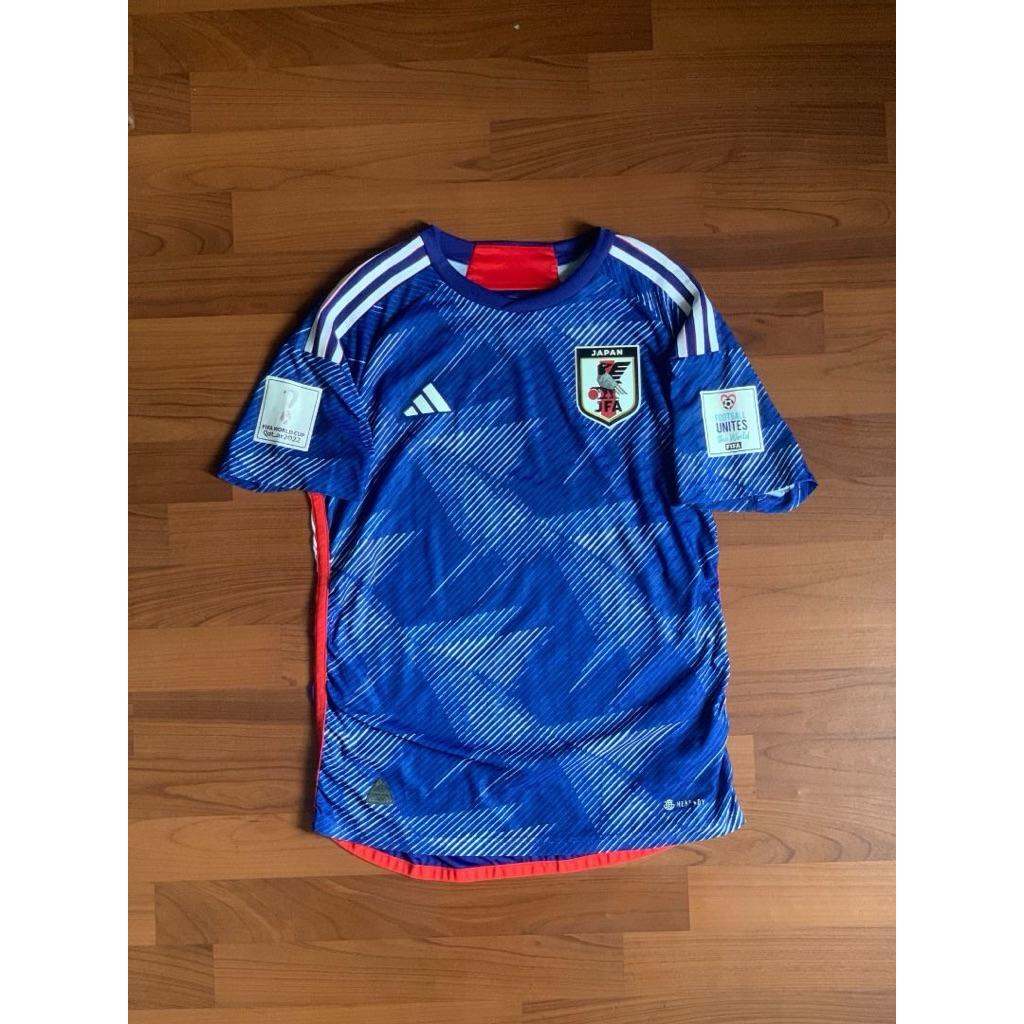 JAPAN HOME PLAYER ISSUE JERSEY BOLA JEPANG HOME WORLDCUP 2022 2023 SOCCER JERSEY + CUSTOM SABLON