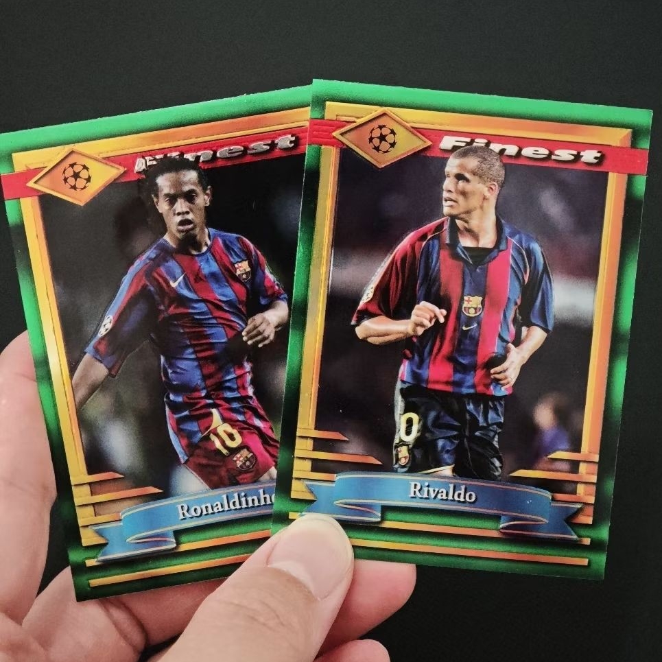 kartu topps finest Ronaldinho & Rivaldo