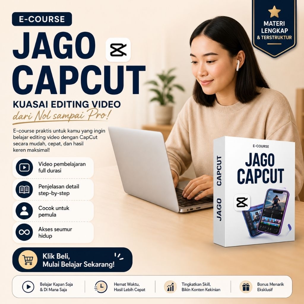 JAGO CAPCUT TUTORIAL EDITING KONTEN CAPCUT PRO
