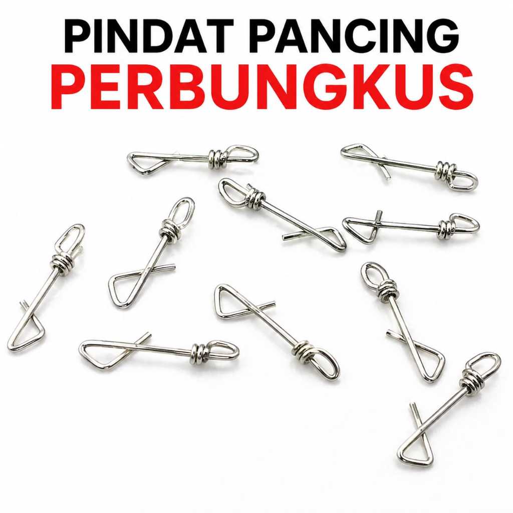 Aksesoris Pancing Pindat Sebagai Penyambung Rangkaian Pancing 1 Bungkus isi 12