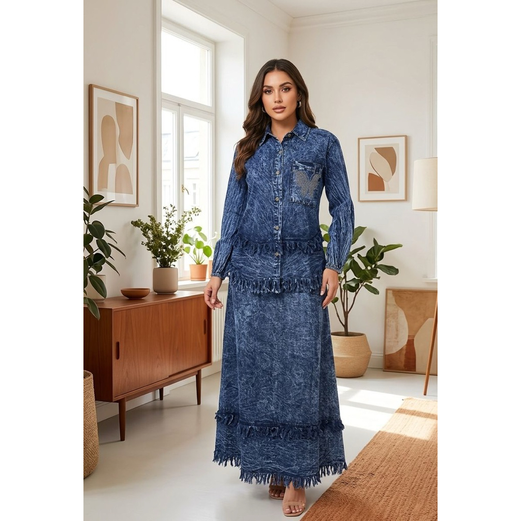SETELAN CELANA JEANS | SETELAN ROK JEANS | DRESS JEANS