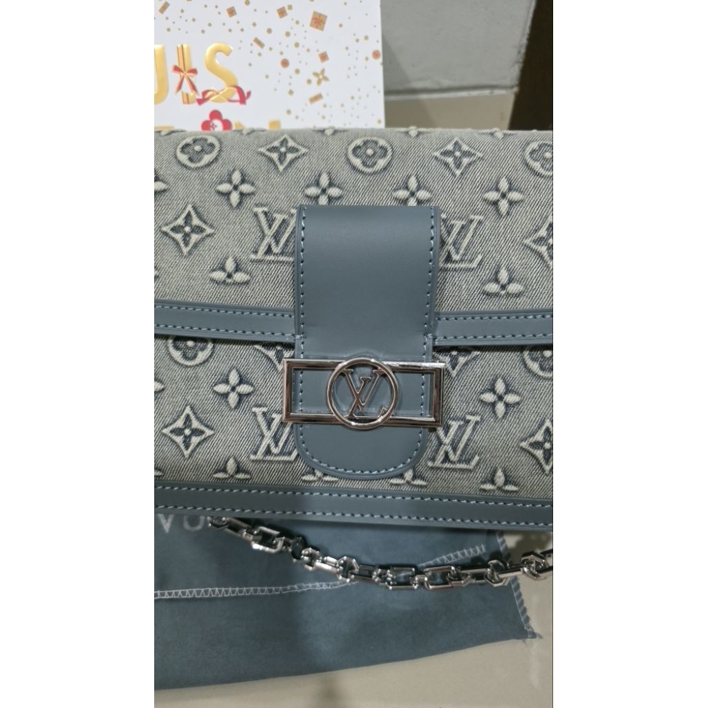 Tas Lv dauphine denim blue miror