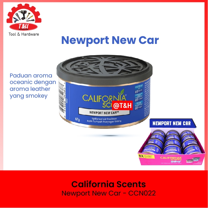 California Scents Varian Newport New Car - Spillproof aroma Segar