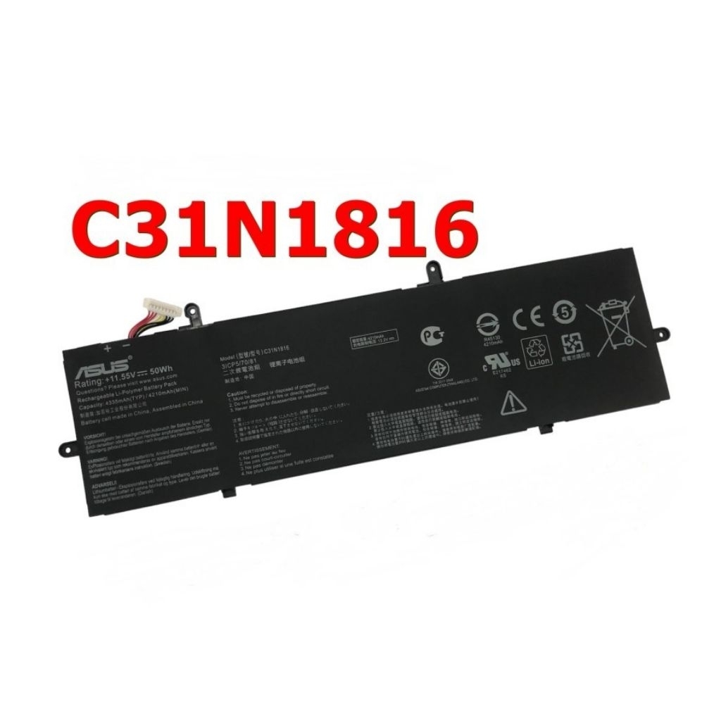 BATERAI ASUS ZENBOOK FLIP 13 UX362 UX362F UX362FA C31N1816