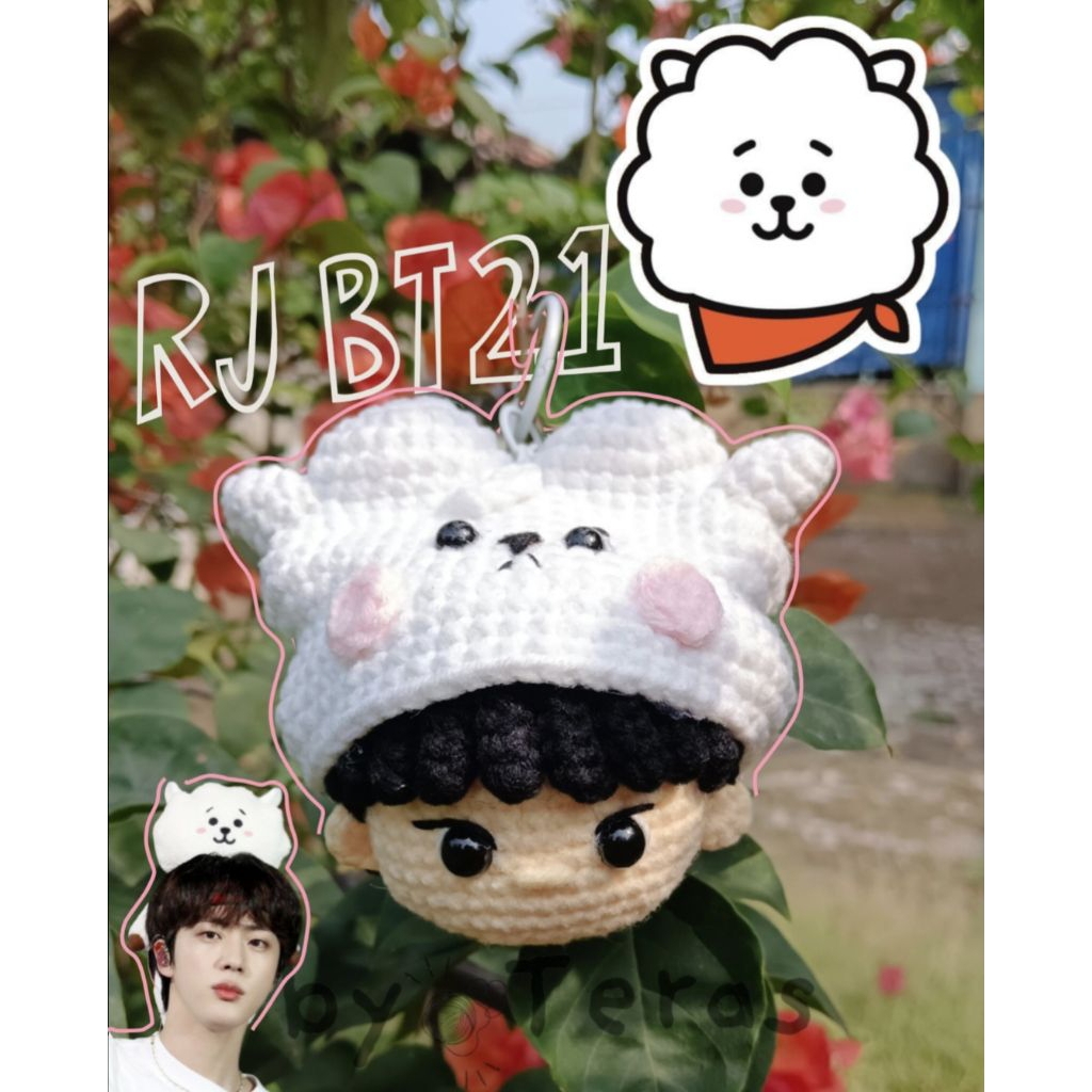 amigurumi BT21 bts RJ jin || rj BT21 || JIN BTS amigurumi