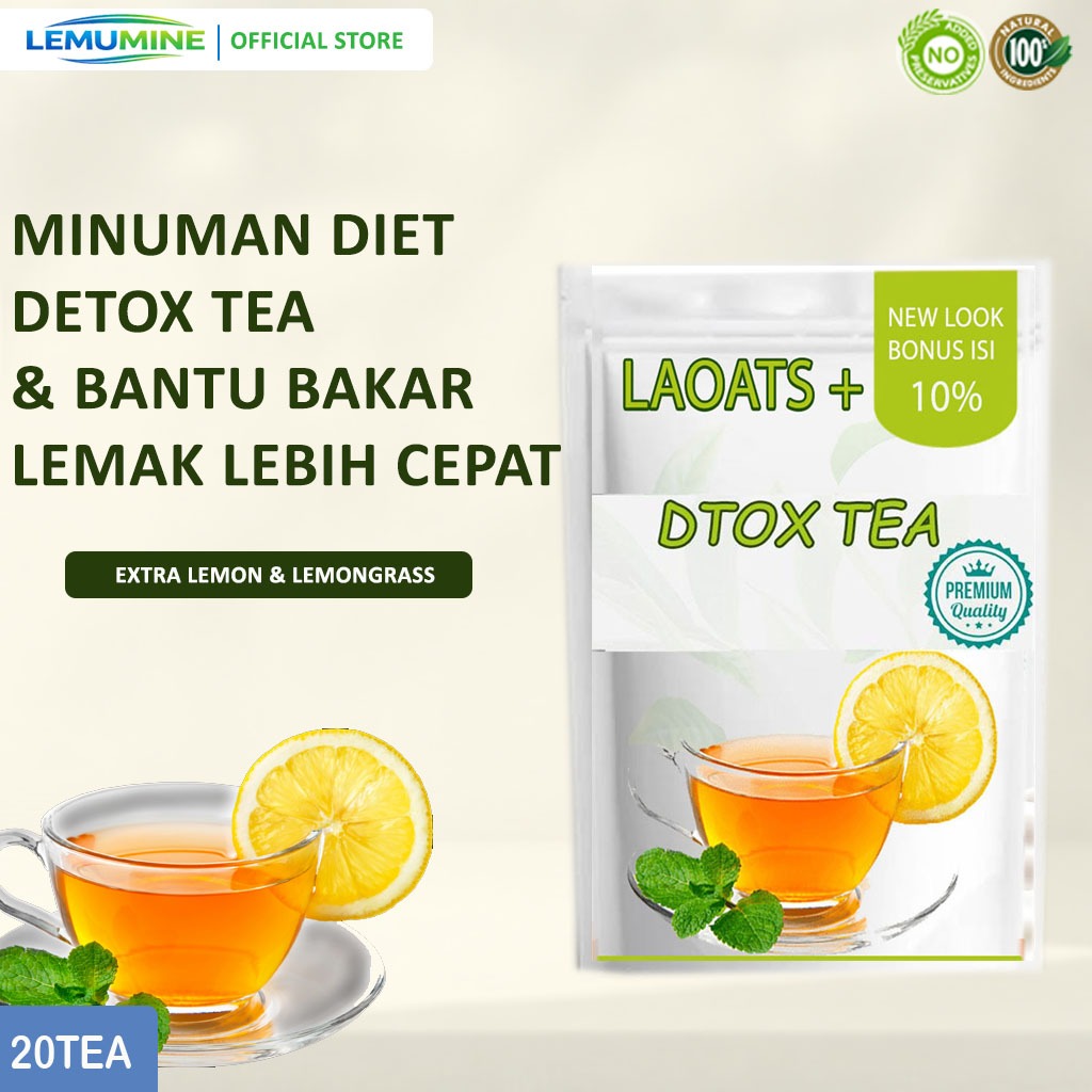 Laoats Minuman Diet Detox Lemak Perut Buncit Bebas Gula  20 Tea