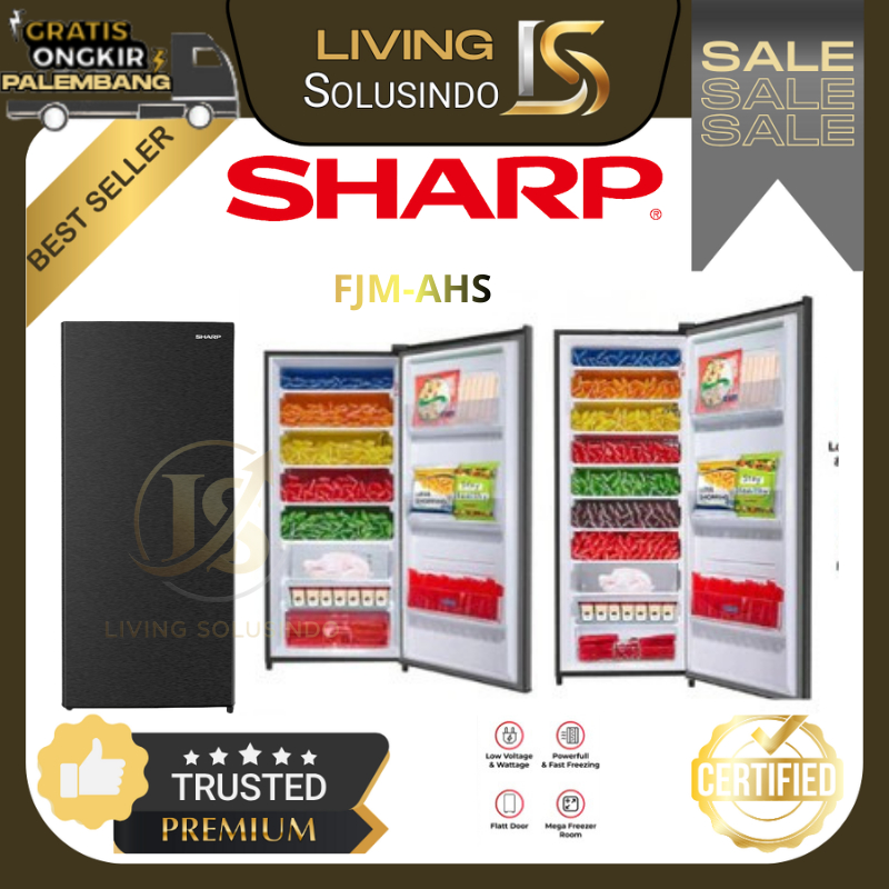 Kulkas Sharp Freezer Kulkas Rak FJM186AHS Kulkas Rak Sharp Kulkas 6 Rak Freezer