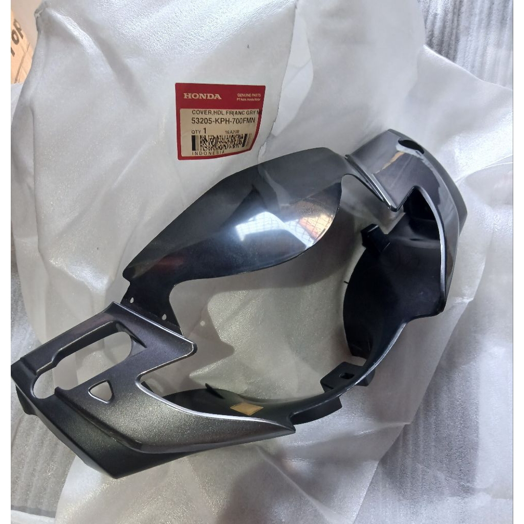 COVER BATOK LAMPU DEPAN SUPRA X125 BATMAN ABU METALIK 53205 KPH 700FMN