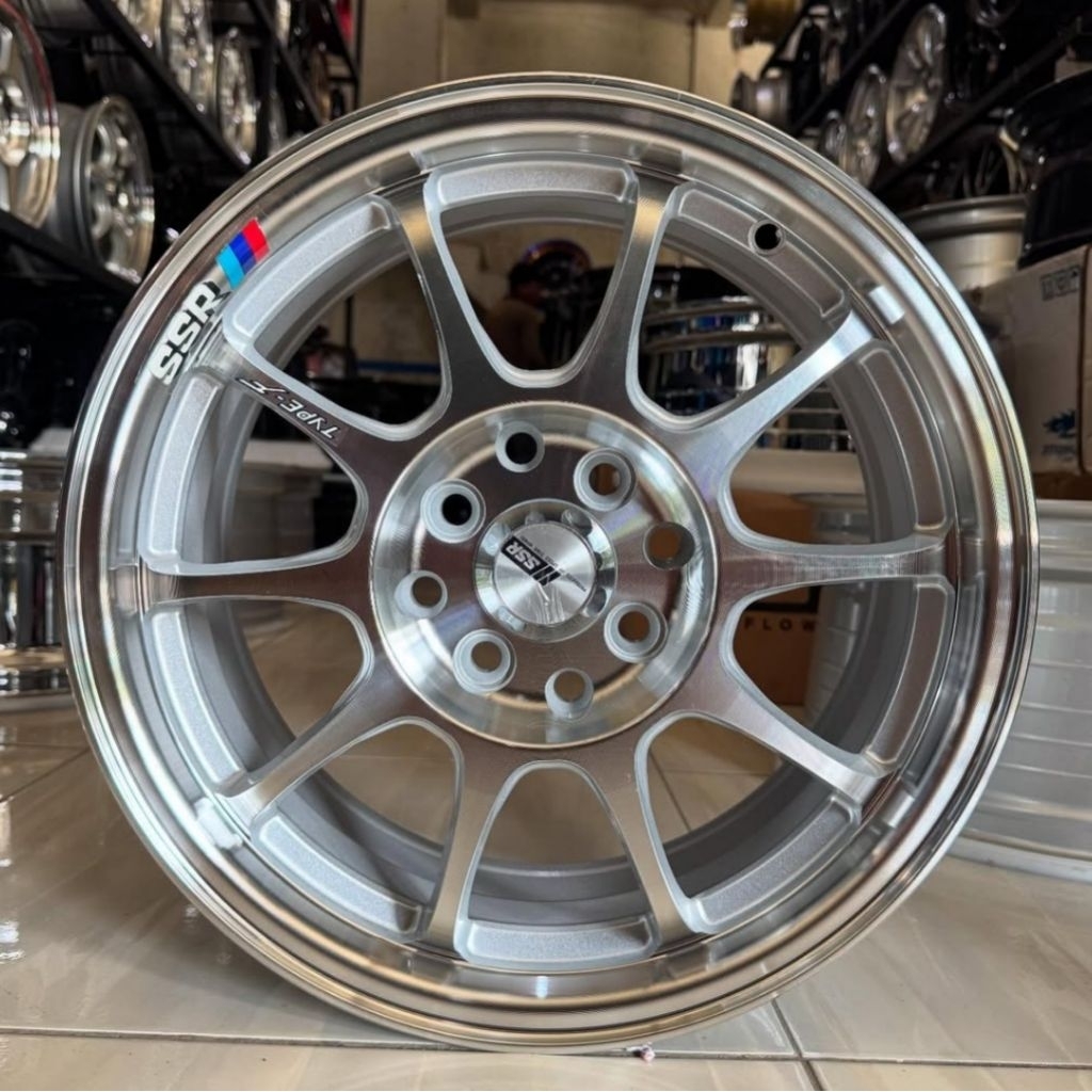 velg ring 15 SSR TYPE F lebar 6,5 pcd 4x100 - 4x114,3 velg racing r15 avanza Xenia velg mobil ring 1