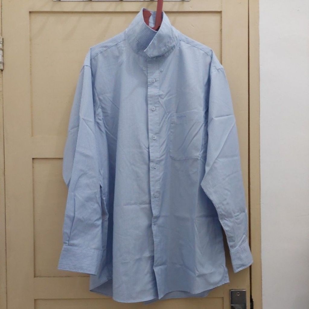 kemeja lengan panjang size 17 - biru 07