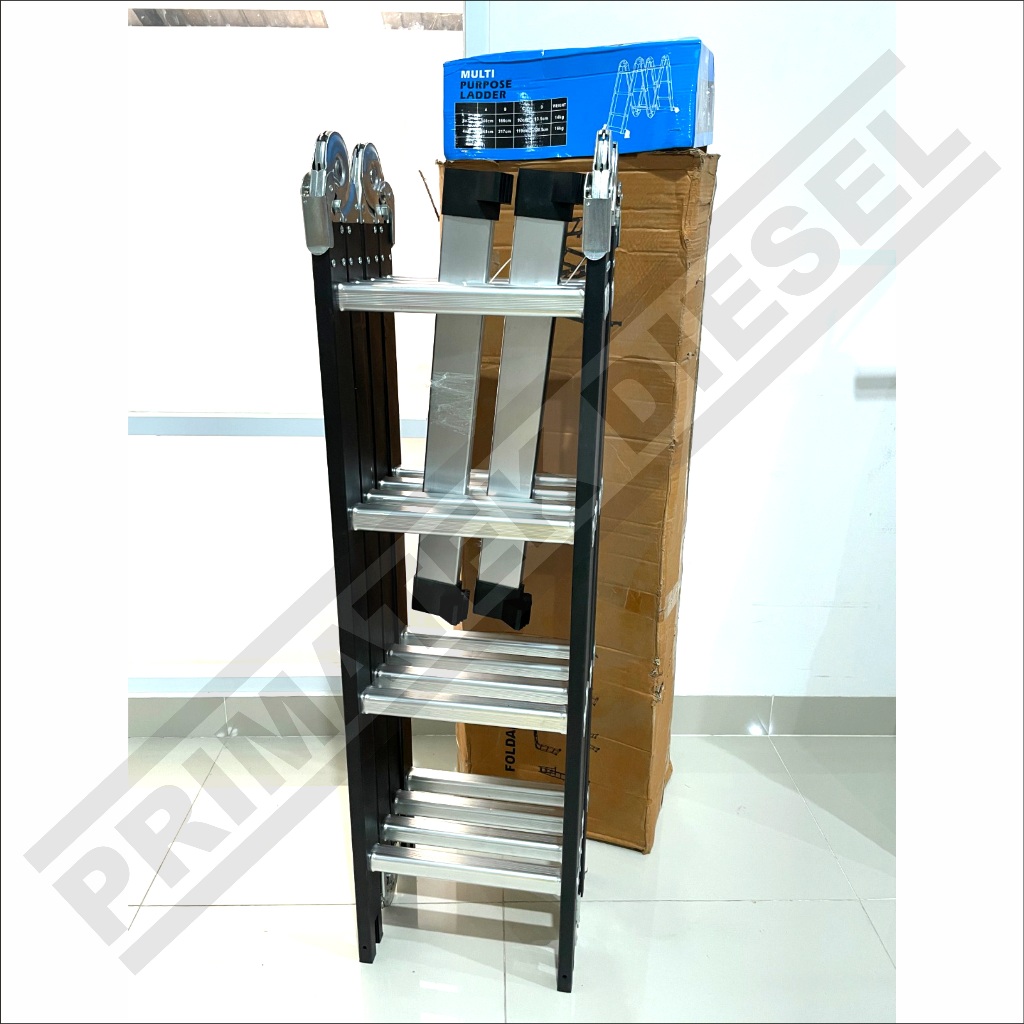 Tangga Lipat Multifungsi Aluminium 6.8 Meter 4x6 MOLLAR / Aluminium Multipurpose Ladder Tangga Alumi
