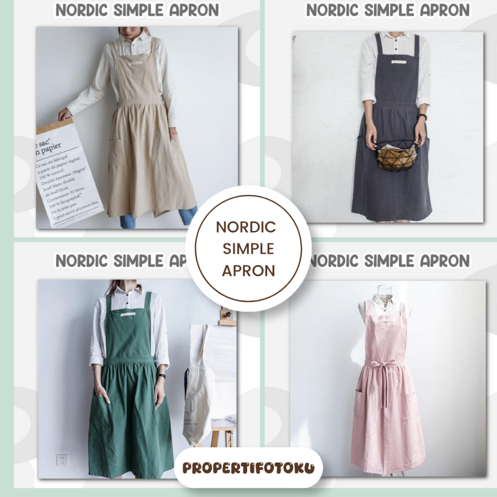 PROPERTIFOTOKU Nordic Simple Apron / apron / celemek