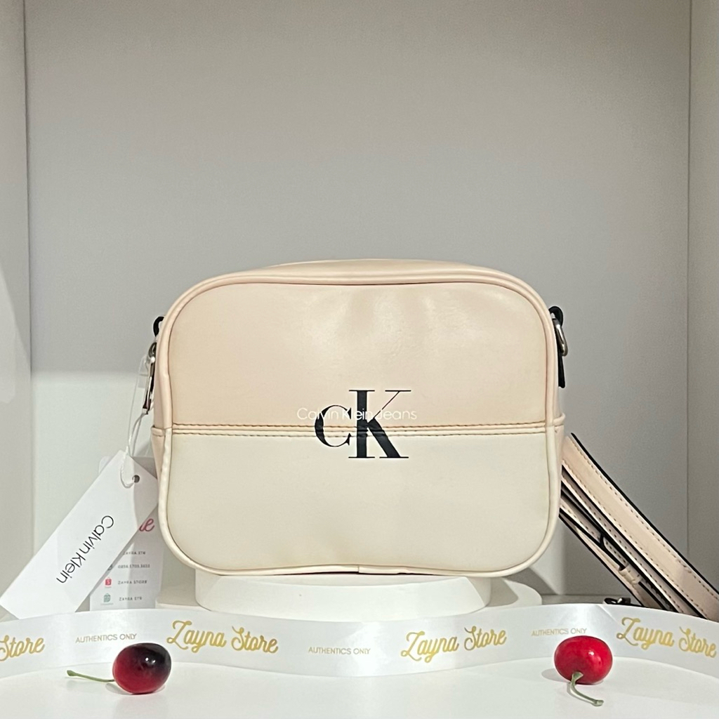 CK Camera Bag Two Tone - Cream Original
