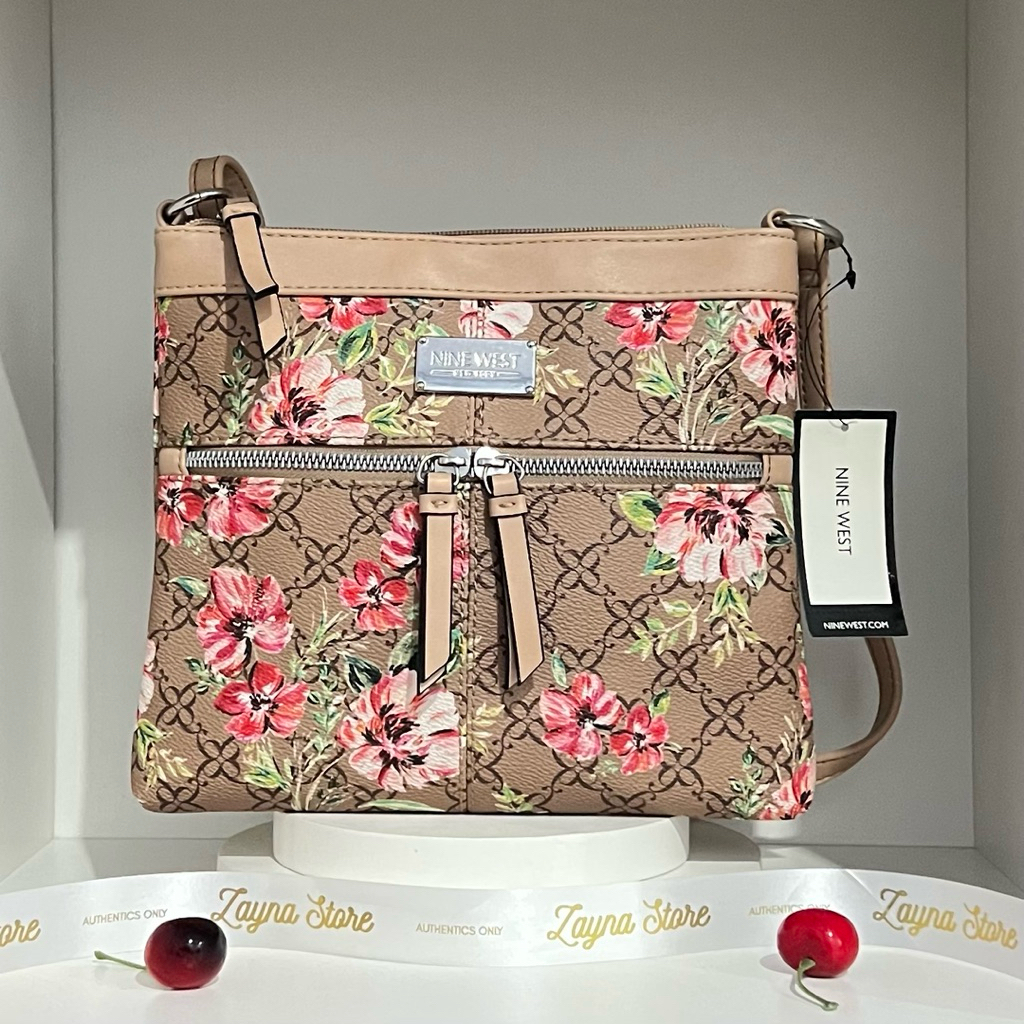 Nine West Sling Bag Prosper Mini Mocha Multi Original