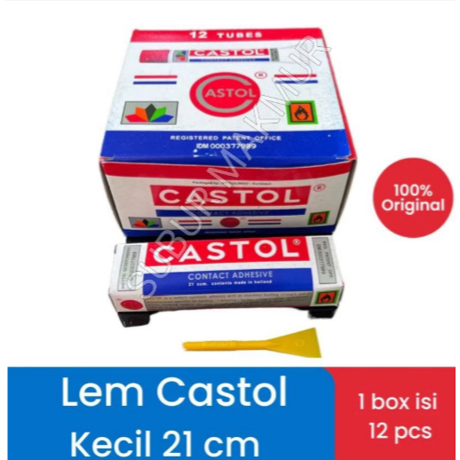 [ PAK ISI 12 ] GROSIR Lem Castol / Paket GROSIR Lem Castol Semua Ukuran
