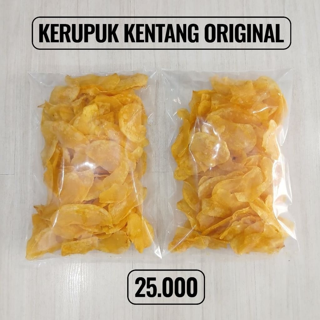 kerupuk kentang balado/kerupuk kentang original/Snack medan