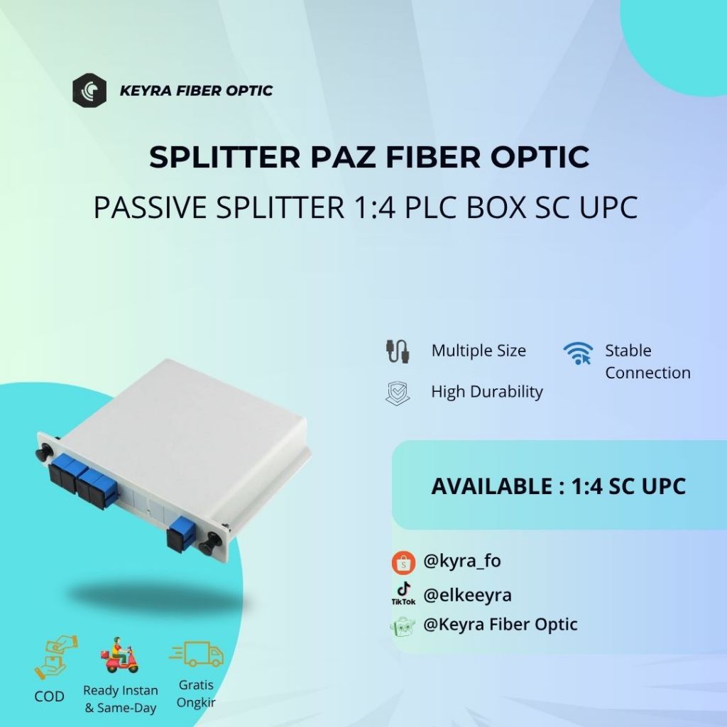 PASSIVE SPLITTER 1:4 BOX SC UPC//Splitter passive BOX 1:4 SC UPC