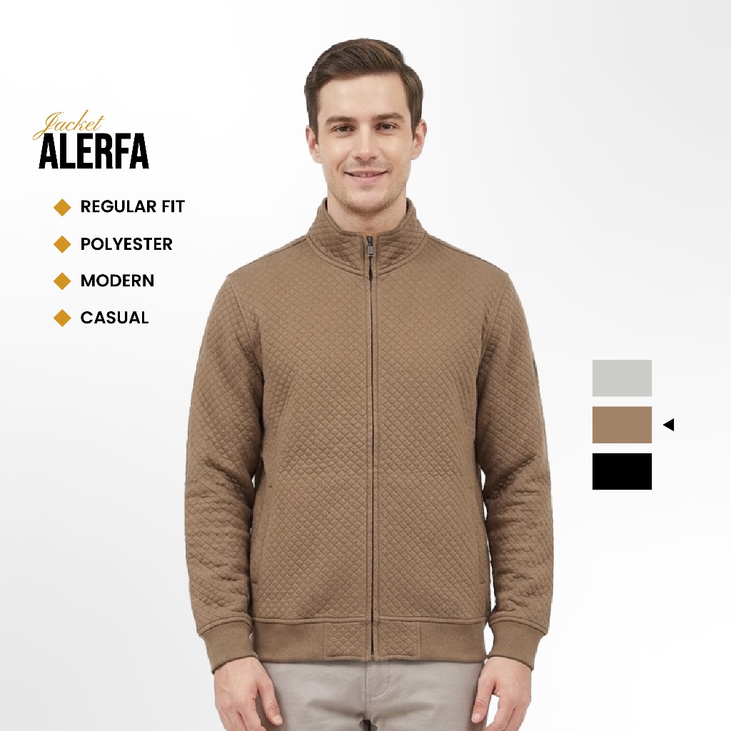 Emba Classic - Alerfa Jaket Bomber Regular Fit Casual