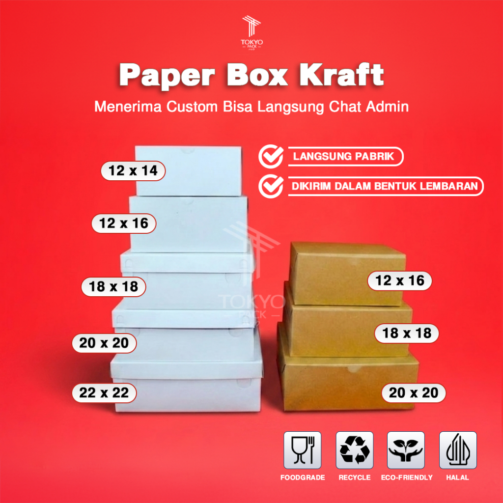 KATERING BOX TEBAL 325 GSM /KOTAK NASI KRAFT/KATERING BOX/DUS NASI