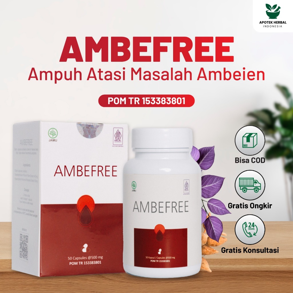 Ambefree Asli Original Obat Herbal Ambeien Wasir Ampuh Resmi BPOM
