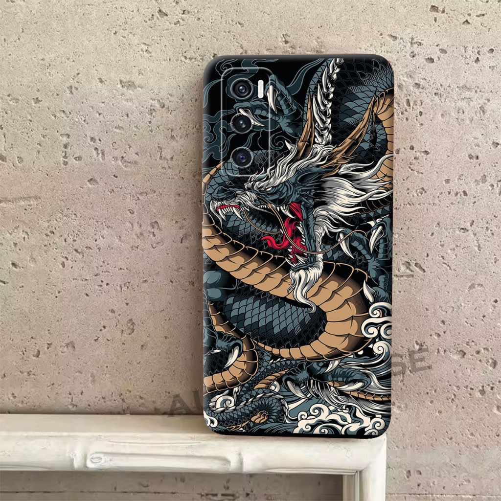 Case Kompatible Untuk Hp Vivo V20se - Softcase - K013 - Motif Naga - Pelindung Hp - Anti Jamur
