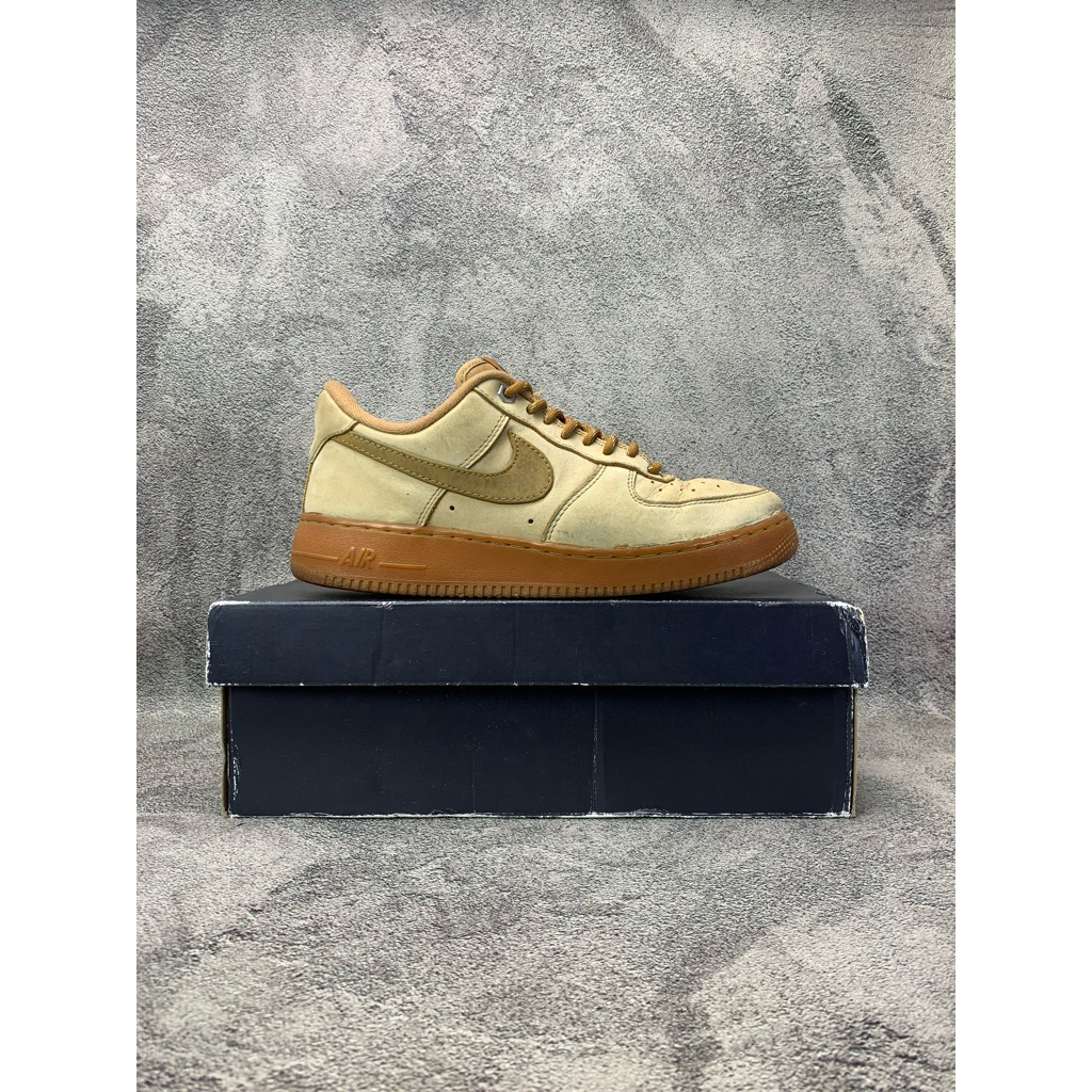 Sepatu Second Original Box  AF1 Flax Brown  Size 41 insole 26 cm