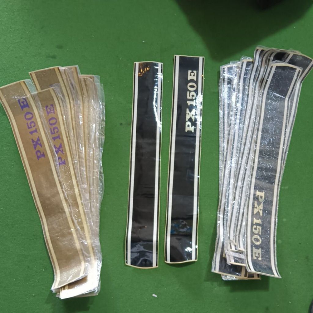stiker body tepong vespa px baru stock lama