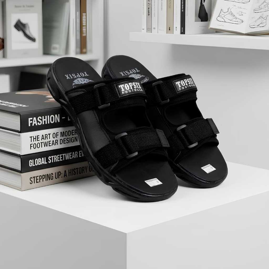 Sandal Selop Karet Pria, Sandal Selop Kekinian, Sandal Slide Pria