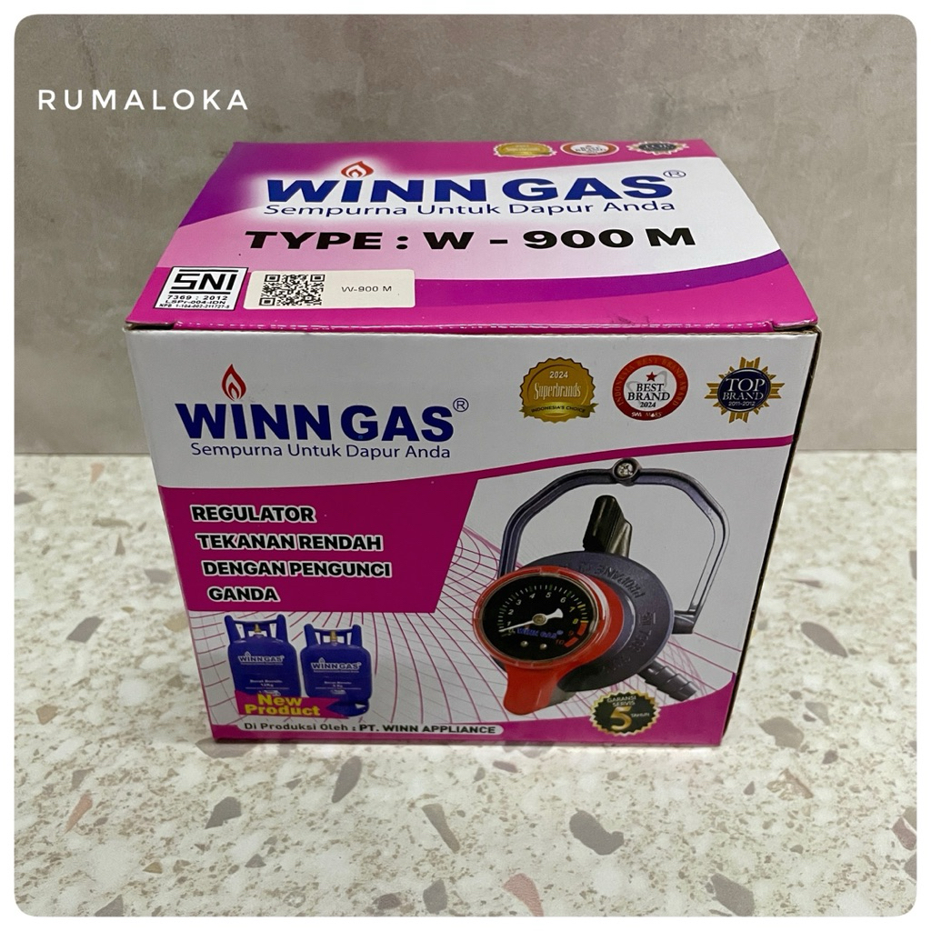 Regulator WinnGas dengan pengunci ganda
