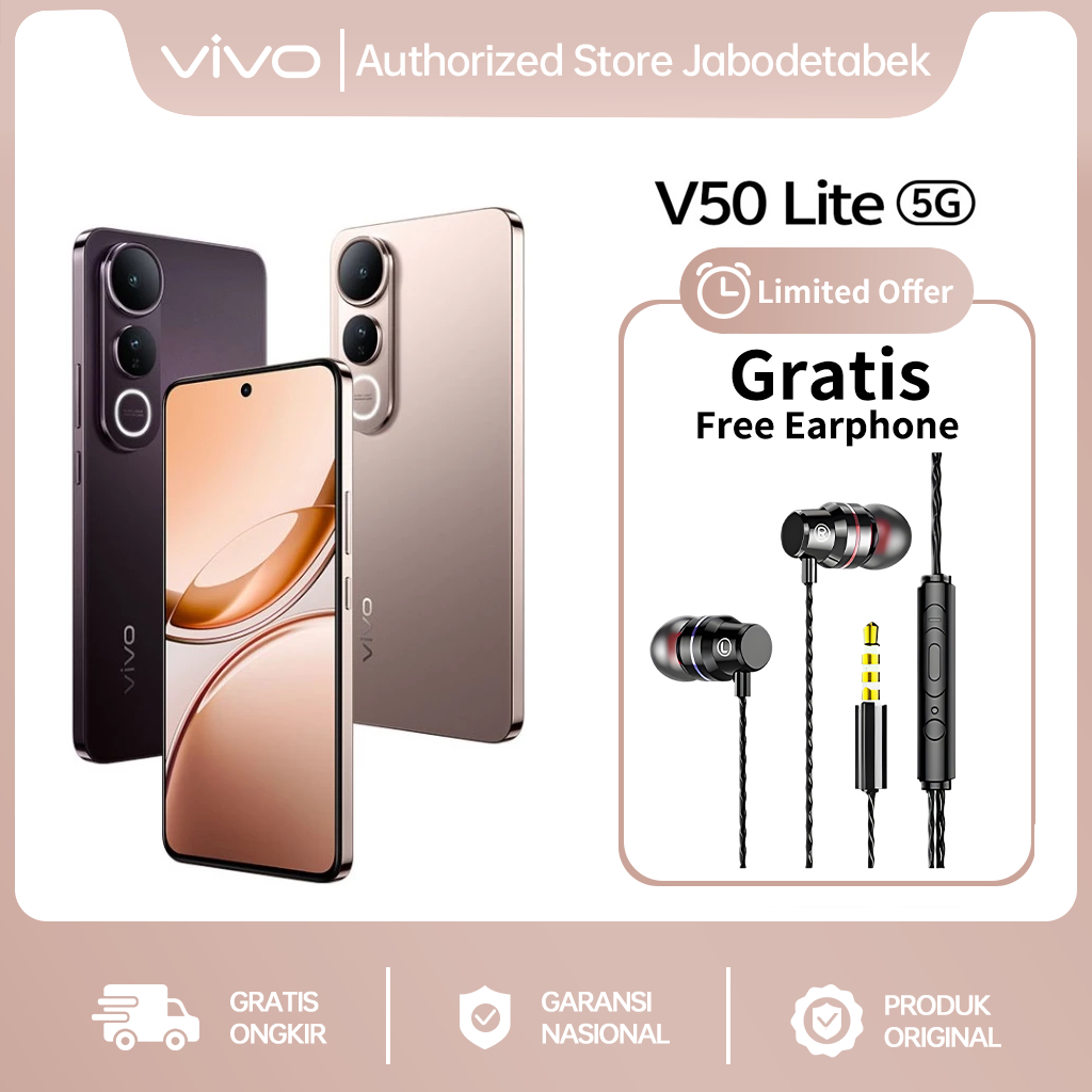 NEW vivo V50 Lite 5G 12+512 Borderless Immersive Screen, Sony IMX882, 6500mAh Battery+90W Flashcharg