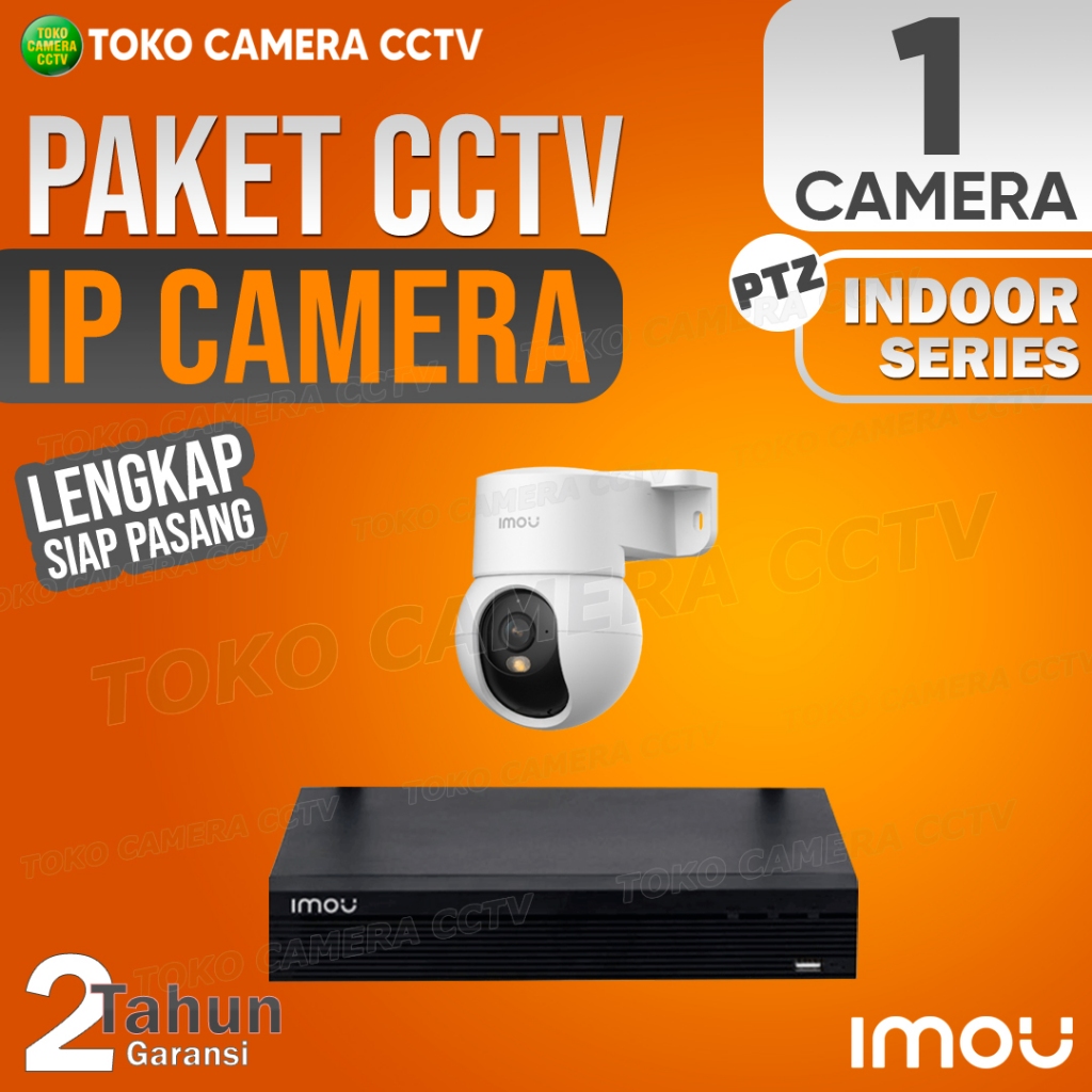 PAKET CCTV IP CAMERA PTZ IMOU 3MP 5MP INDOOR 10 CHANNEL 1 KAMERA