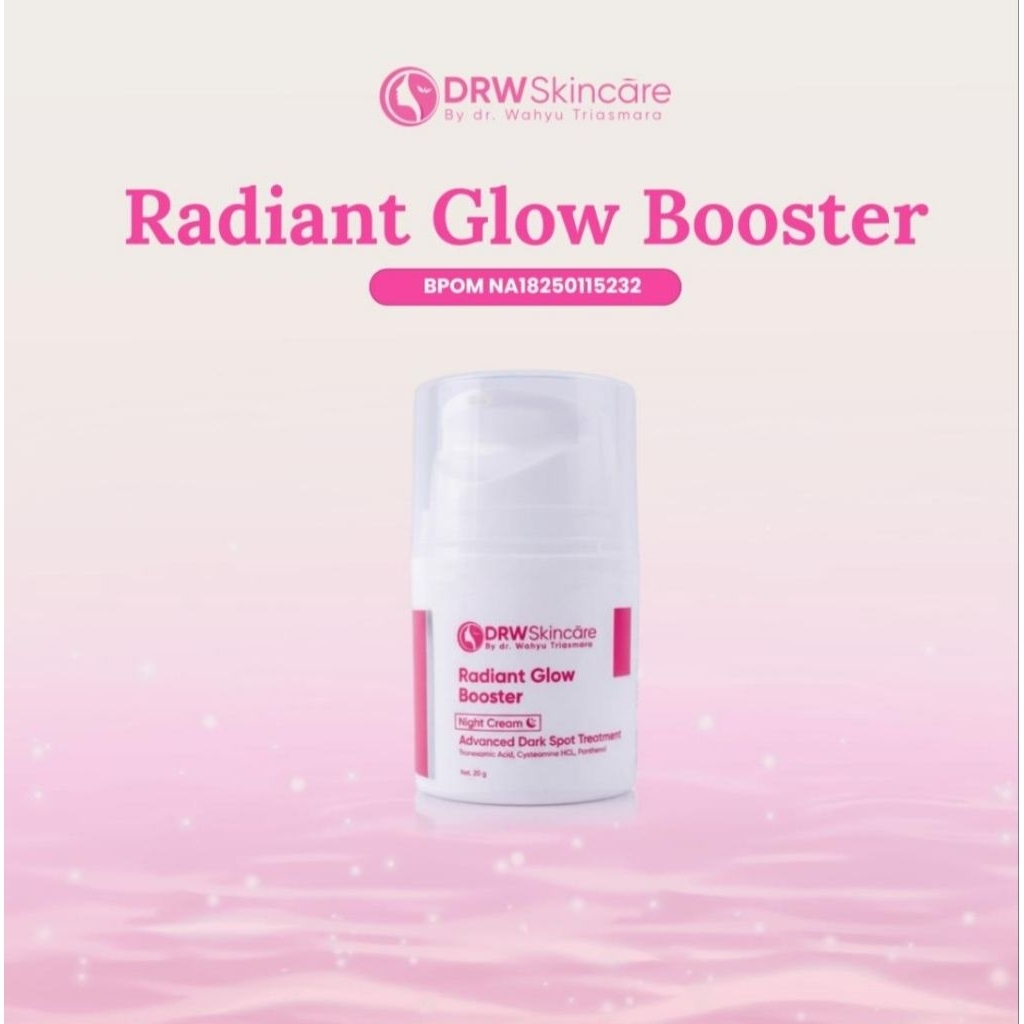 Cream  Malam Radiant Brightening Glow / Krim Pemutih Wajah / Whitening Cream Flek Hitam DRW SKINCARE