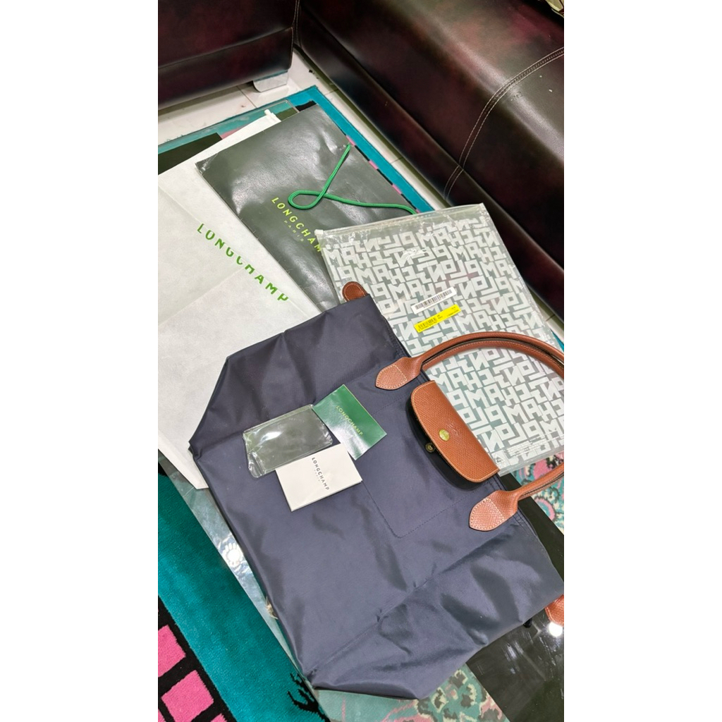 Preloved Longchamp large long handle, Preloved tas LC